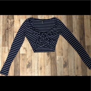 Cropped Long Sleeve Shirt